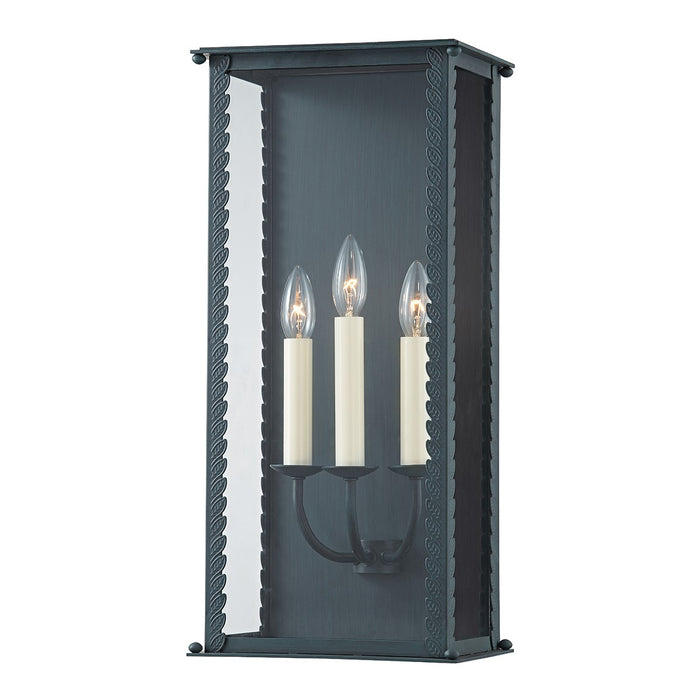 Troy Lighting B6713-VER Three Light Outdoor Wall Sconce, Verdigris