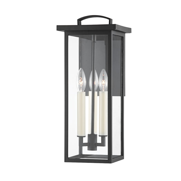 Troy Lighting B7522-TBK Three Light Outdoor Wall Sconce, Textured Black