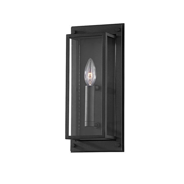 Troy Lighting B9101-TBK One Light Outdoor Wall Sconce, Textured Black