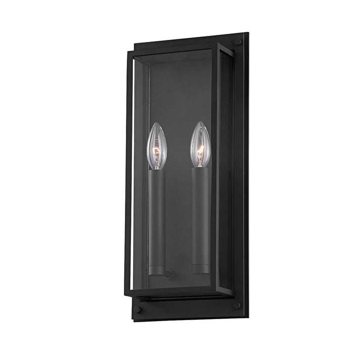 Troy Lighting B9102-TBK Two Light Outdoor Wall Sconce, Textured Black