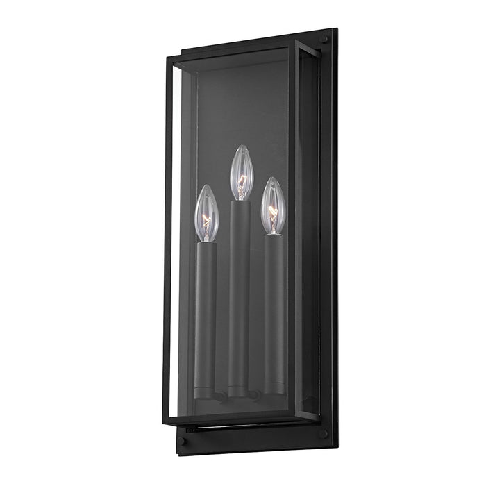 Troy Lighting B9103-TBK Three Light Outdoor Wall Sconce, Textured Black