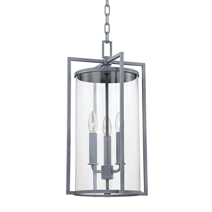 Troy Lighting F1146-WZN Three Light Outdoor Lantern, Weathered Zinc