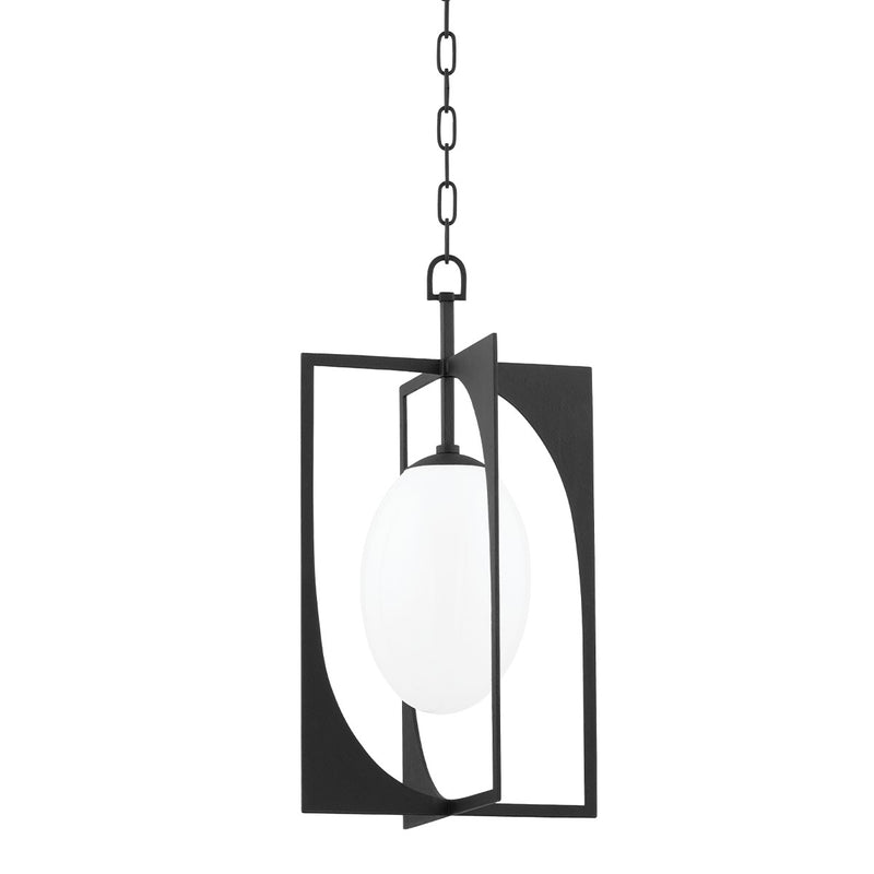 Troy Lighting F1213-BI One Light Lantern, Black Iron