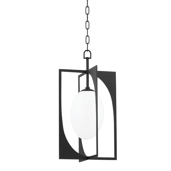 Troy Lighting F1213-BI One Light Lantern, Black Iron