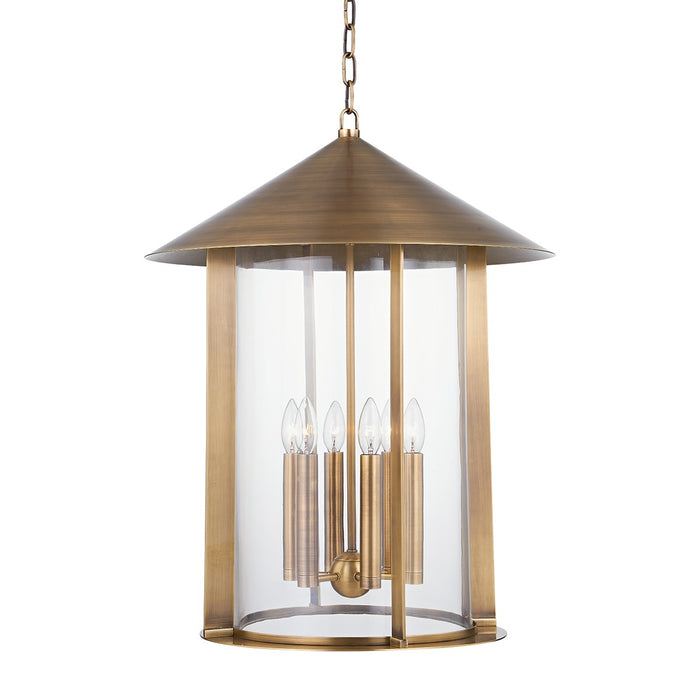 Troy Lighting F1922-PBR Six Light Lantern, Patina Brass