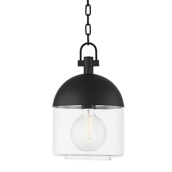 Troy Lighting F4510-TBK One Light Outdoor Pendant, Textured Black