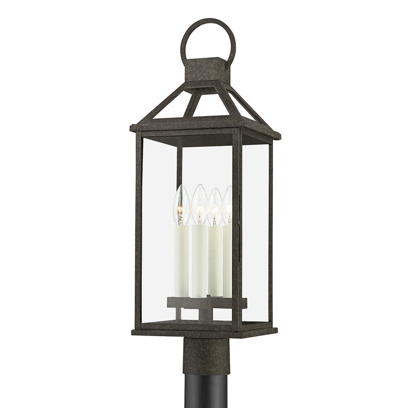 Troy Lighting P2745-FRN Four Light Outdoor Post Mount, French Iron