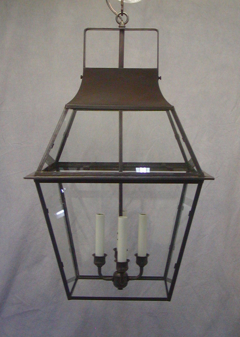 Genie House 90533DCC Four Light Pendant, Dark Copper