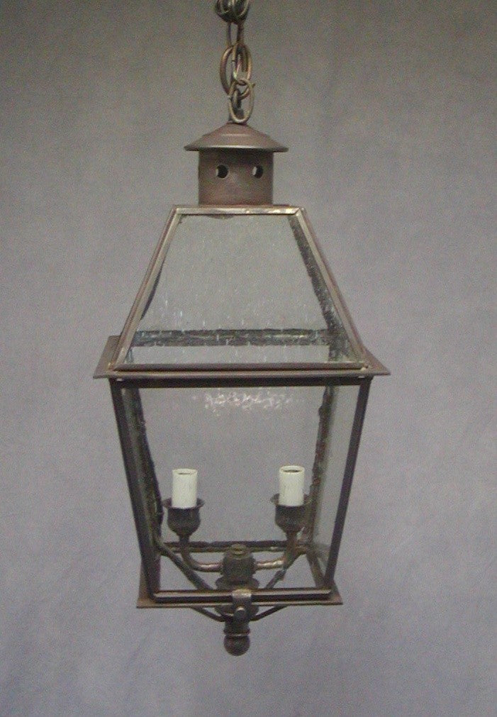 Genie House 93003DBSS Two Light Pendant, Dark Brass