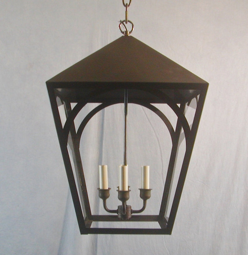Genie House AR30633DBC Four Light Pendant, Dark Brass