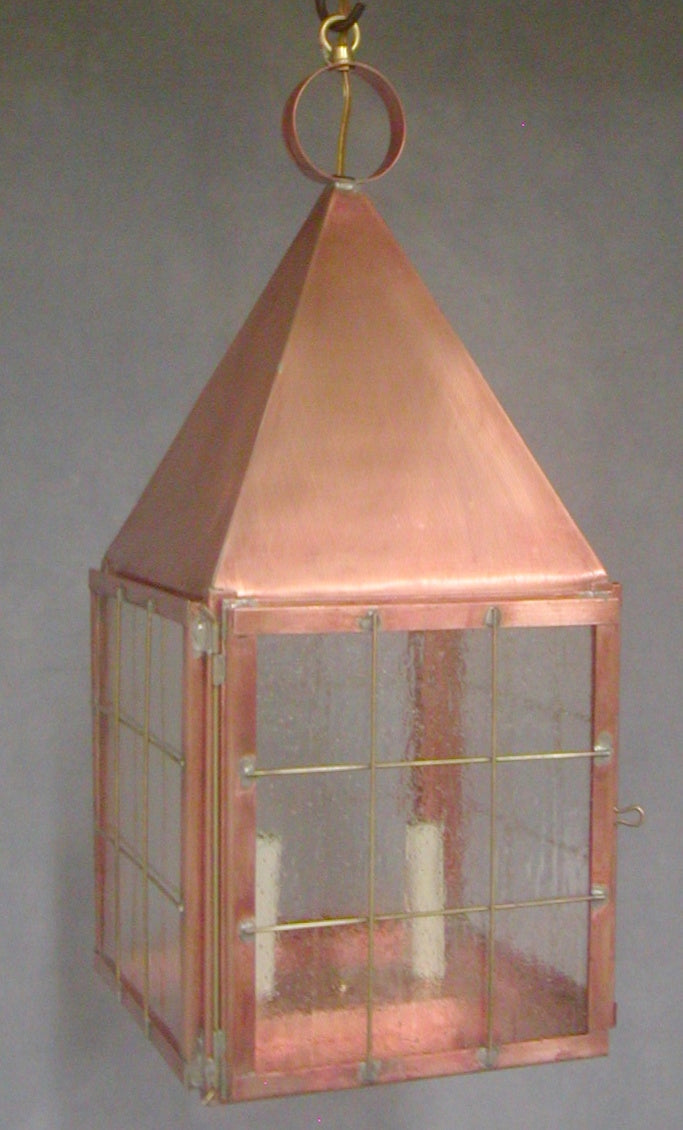 Genie House CW57823RCS Two Light Pendant, Raw Copper