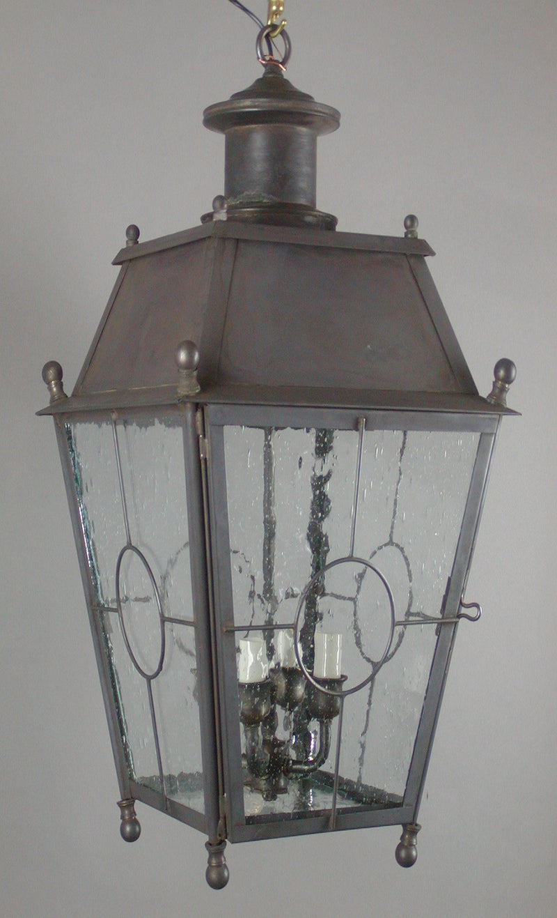 Genie House FA47313DCSS Three Light Pendant, Dark Copper