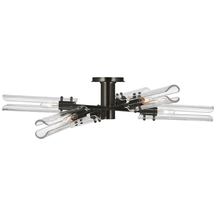 Visual Comfort Signature ARN 4480BZ-CG LED Flush Mount, Bronze