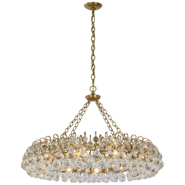 Visual Comfort Signature ARN 5118HAB-CG LED Chandelier, Hand-Rubbed Antique Brass