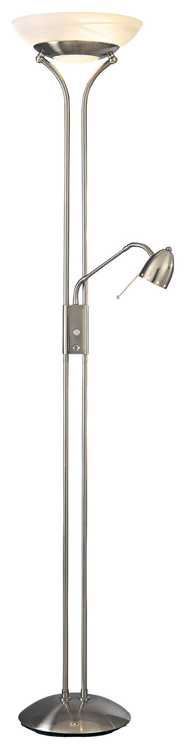 George Kovacs P256-084 LED Torchiere W/Reading Lamp, Brushed Nickel
