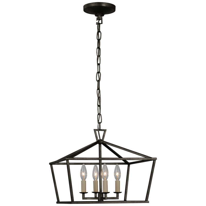 Visual Comfort Signature CHC 4190AI Four Light Semi-Flush Mount, Aged Iron