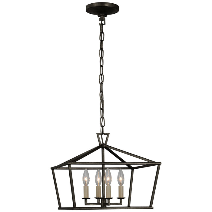 Visual Comfort Signature CHC 4190AI Four Light Semi-Flush Mount, Aged Iron