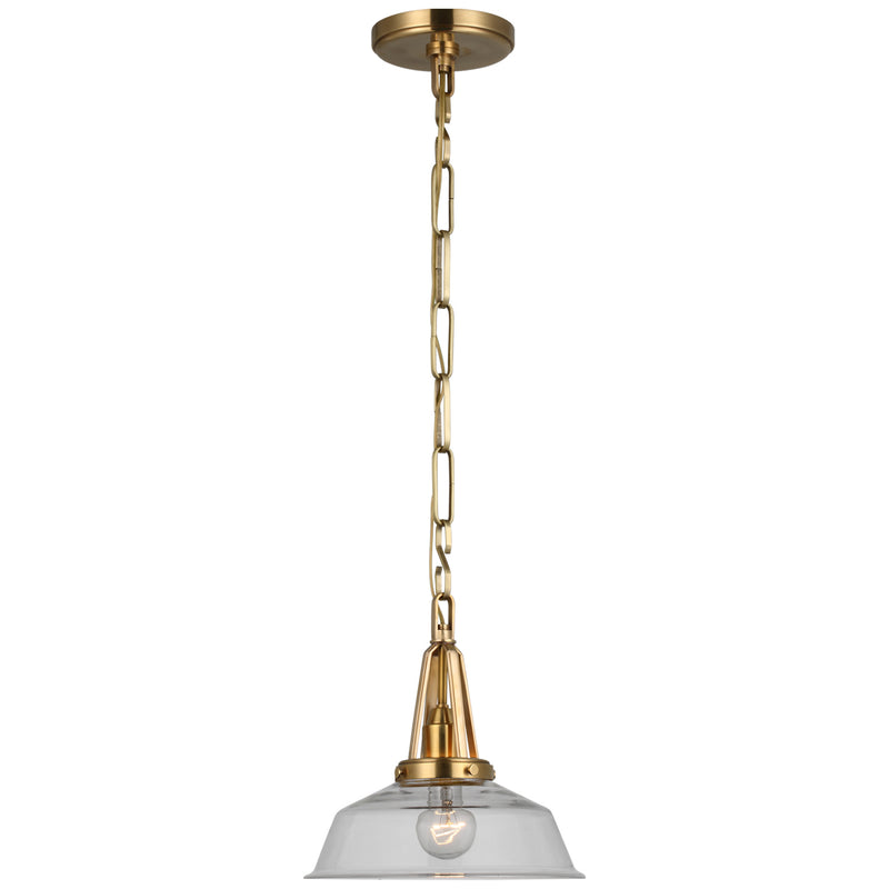 Visual Comfort Signature CHC 5460AB-CG LED Pendant, Antique-Burnished Brass