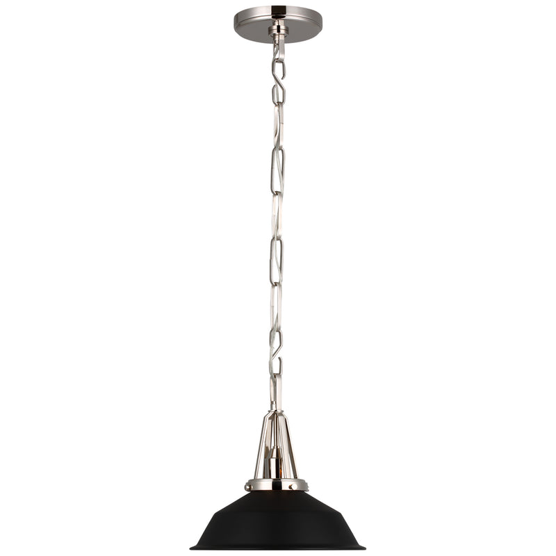 Visual Comfort Signature CHC 5460PN-BLK LED Pendant, Polished Nickel