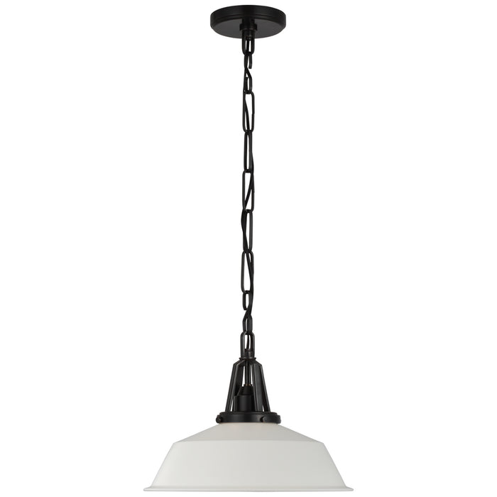 Visual Comfort Signature CHC 5461BZ-WHT LED Pendant, Bronze