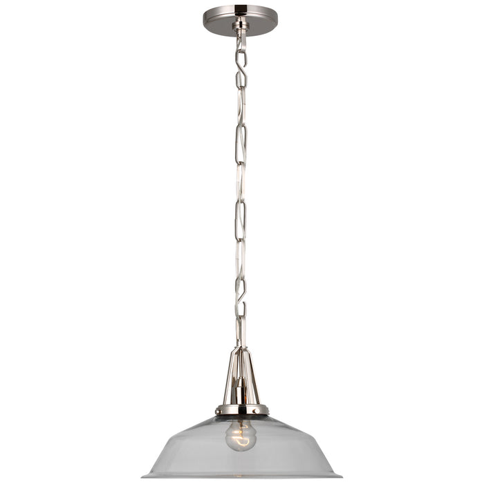 Visual Comfort Signature CHC 5461PN-CG LED Pendant, Polished Nickel