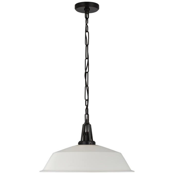 Visual Comfort Signature CHC 5462BZ-WHT LED Pendant, Bronze