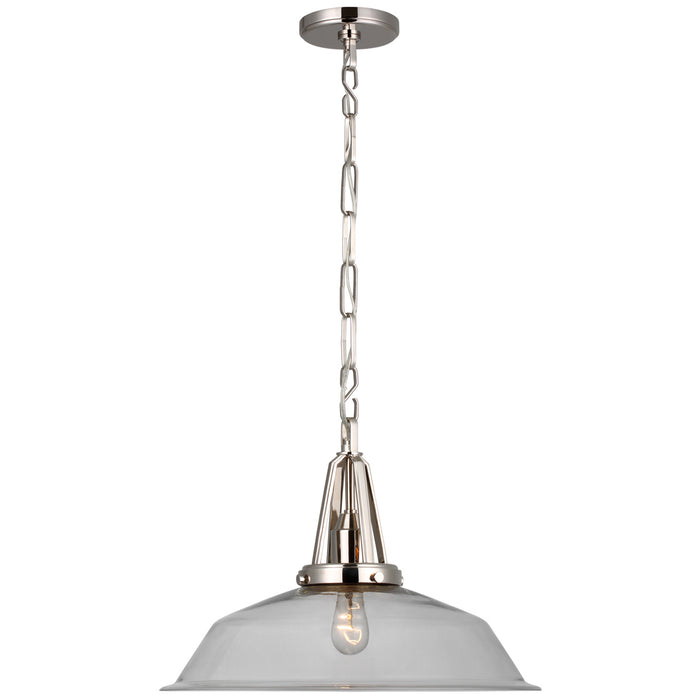 Visual Comfort Signature CHC 5462PN-CG LED Pendant, Polished Nickel