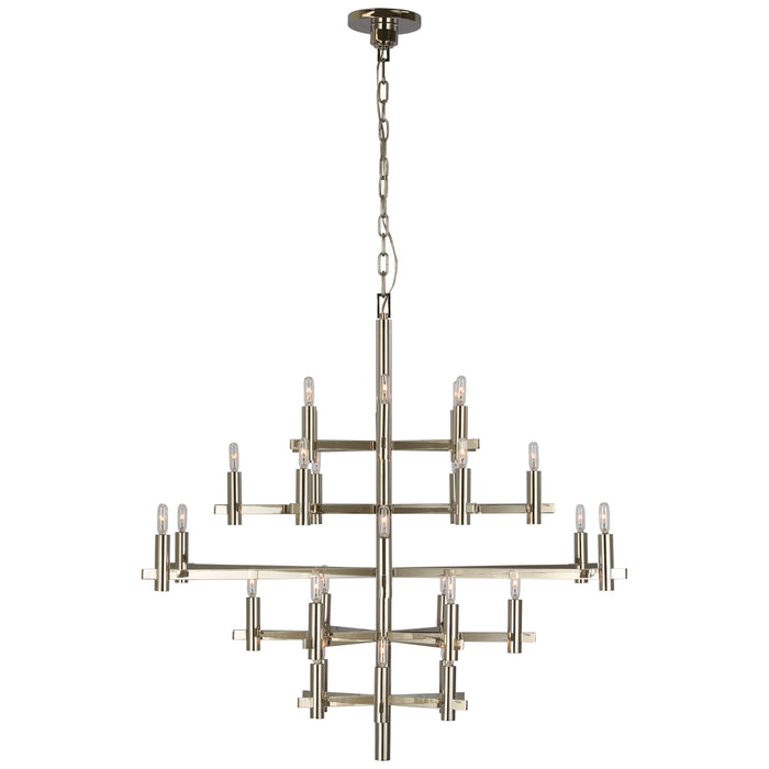 Visual Comfort Signature CHC 5632PN LED Chandelier, Polished Nickel