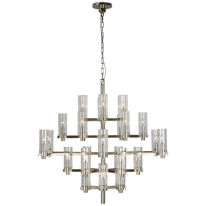 Visual Comfort Signature CHC 5632PN-CG LED Chandelier, Polished Nickel