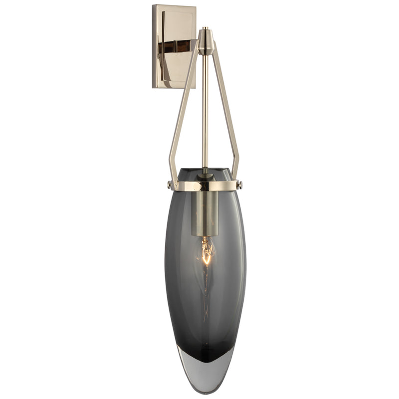 Visual Comfort Signature CHD 2420PN-SMG LED Wall Sconce, Polished Nickel