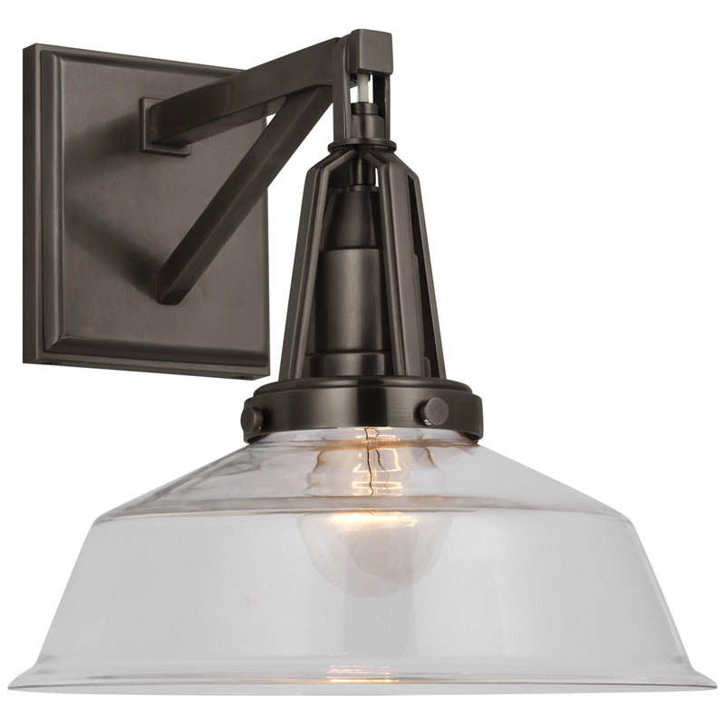 Visual Comfort Signature CHD 2455BZ-CG LED Wall Sconce, Bronze