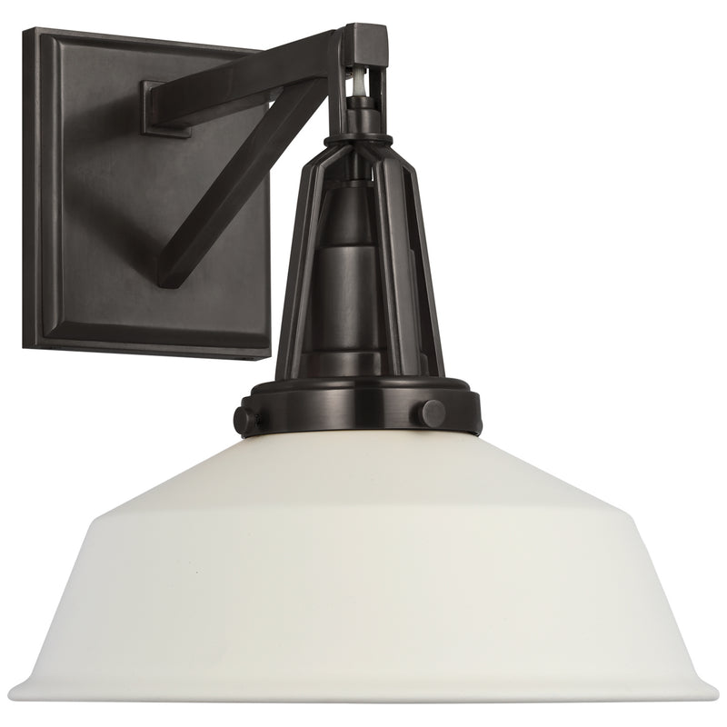 Visual Comfort Signature CHD 2455BZ-WHT LED Wall Sconce, Bronze