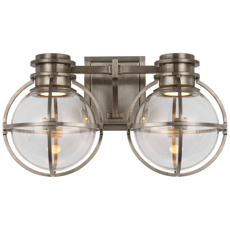 Visual Comfort Signature CHD 2482AN-CG LED Wall Sconce, Antique Nickel