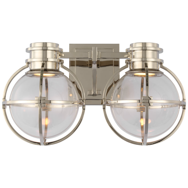 Visual Comfort Signature CHD 2482PN-CG LED Wall Sconce, Polished Nickel