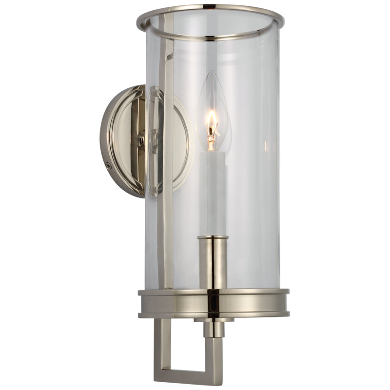 Visual Comfort Signature CHD 2610PN-CG LED Wall Sconce, Polished Nickel