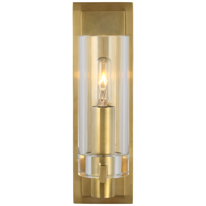 Visual Comfort Signature CHD 2630AB-CG LED Wall Sconce, Antique-Burnished Brass