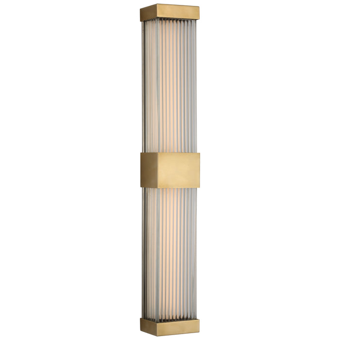 Visual Comfort Signature CHD 2735AB-CG LED Wall Sconce, Antique-Burnished Brass
