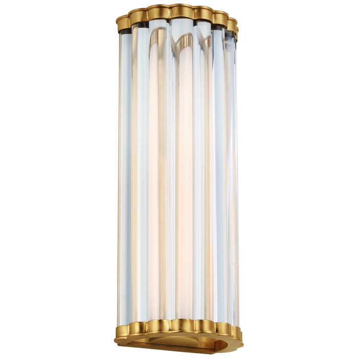 Visual Comfort Signature CHD 2925AB-CG LED Wall Sconce, Antique-Burnished Brass