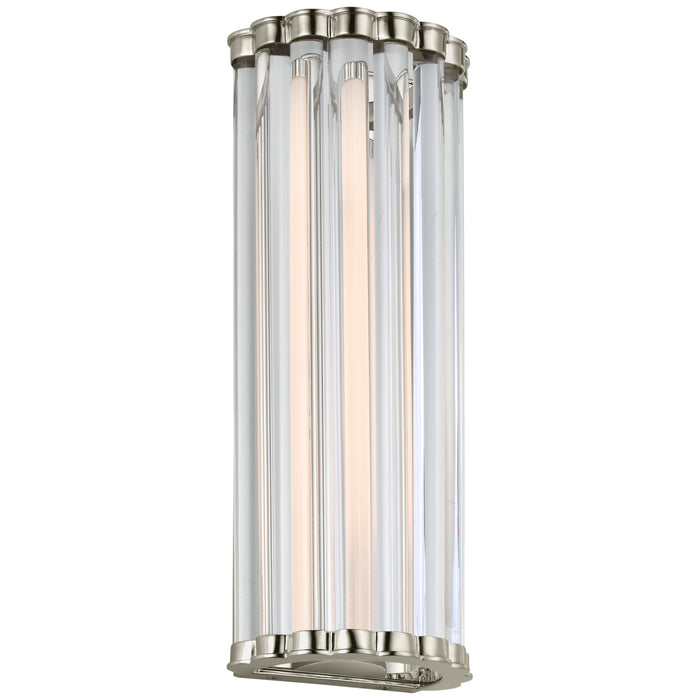 Visual Comfort Signature CHD 2925PN-CG LED Wall Sconce, Polished Nickel