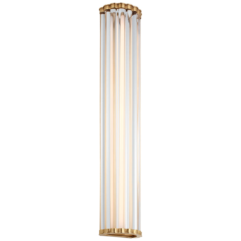 Visual Comfort Signature CHD 2927AB-CG LED Wall Sconce, Antique-Burnished Brass