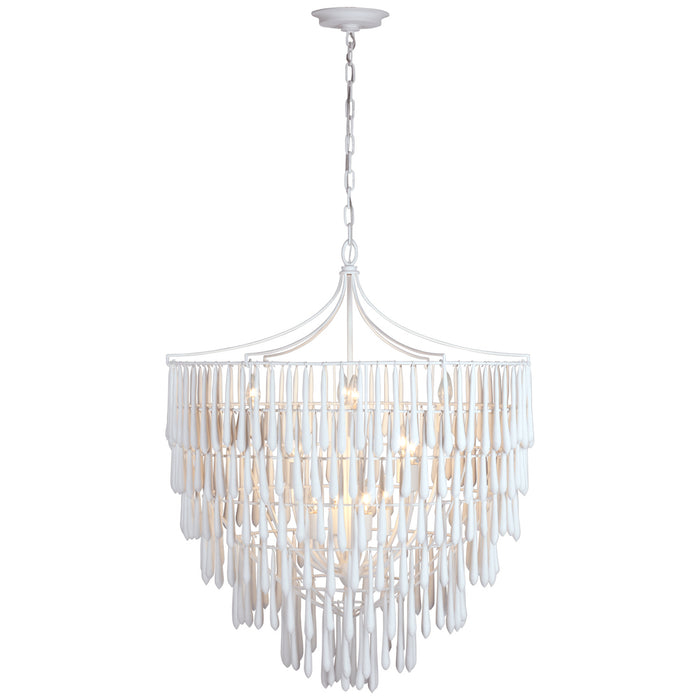 Visual Comfort Signature JN 5132PW LED Chandelier, Plaster White