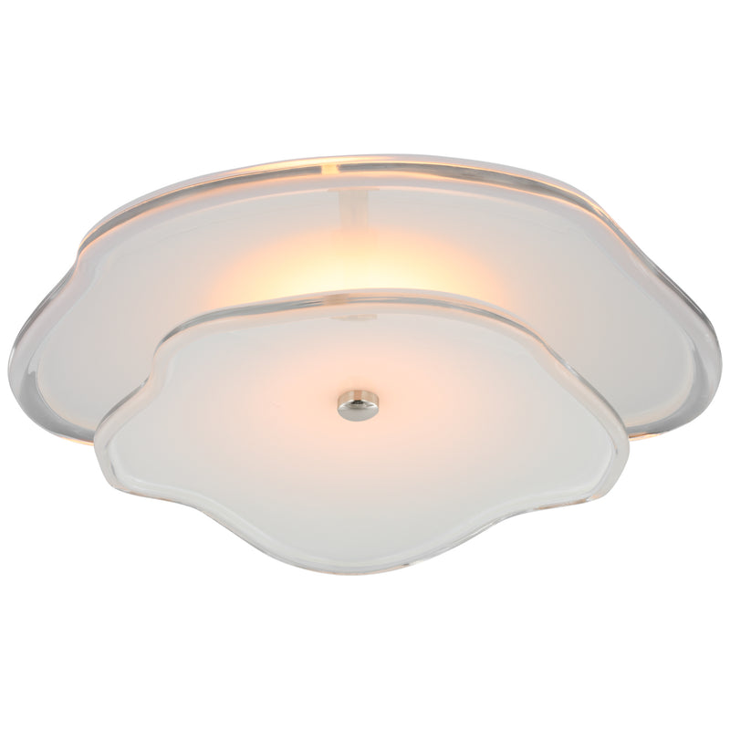 Visual Comfort Signature KS 2064PN-CRE LED Flush Mount, Polished Nickel