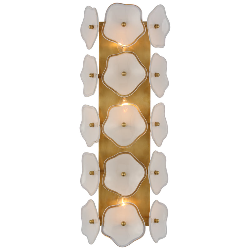 Visual Comfort Signature KS 2066SB-CRE LED Wall Sconce, Soft Brass