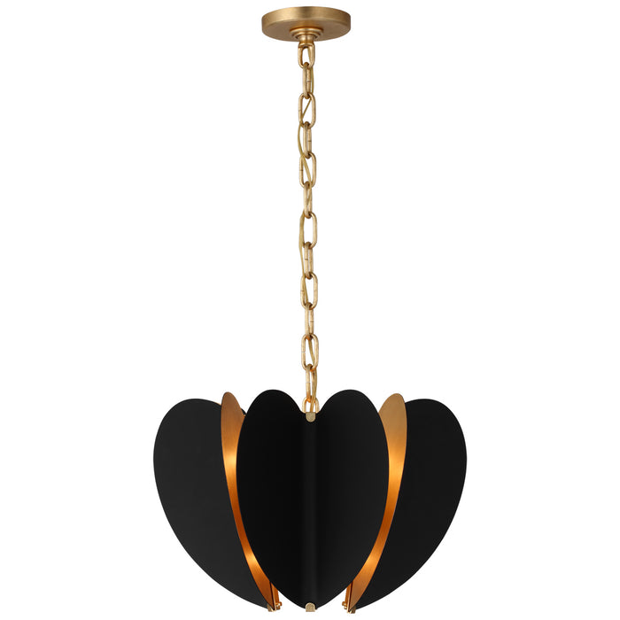 Visual Comfort Signature KS 5130BLK/G LED Chandelier, Matte Black and Gild