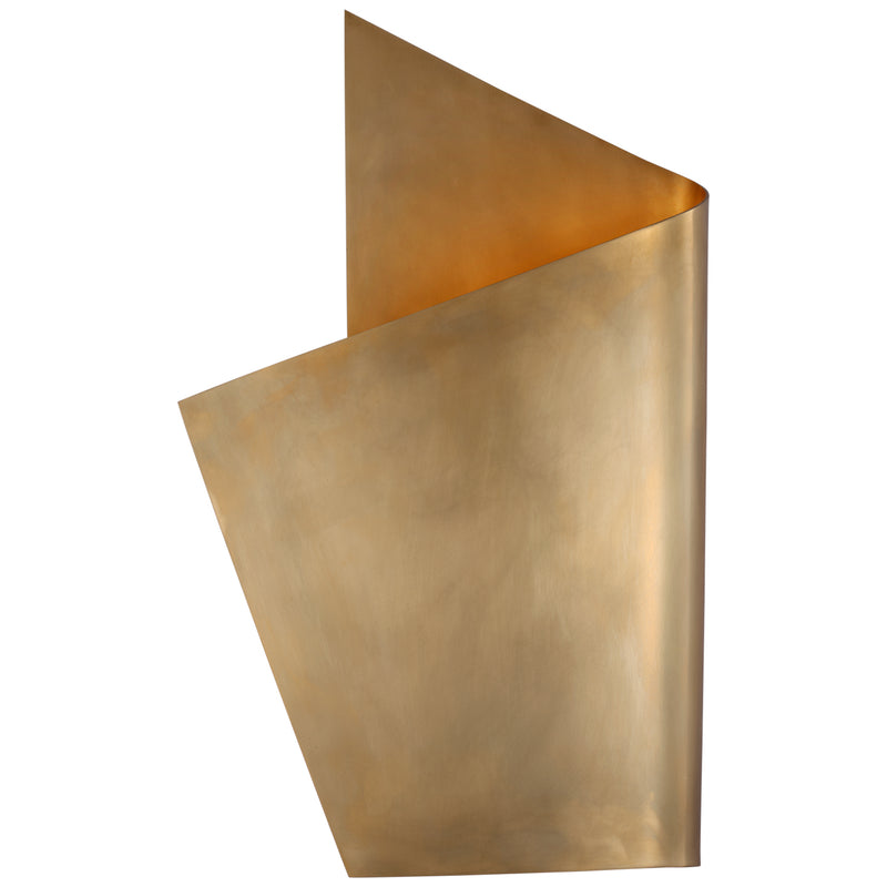 Visual Comfort Signature KW 2632AB LED Wall Sconce, Antique-Burnished Brass