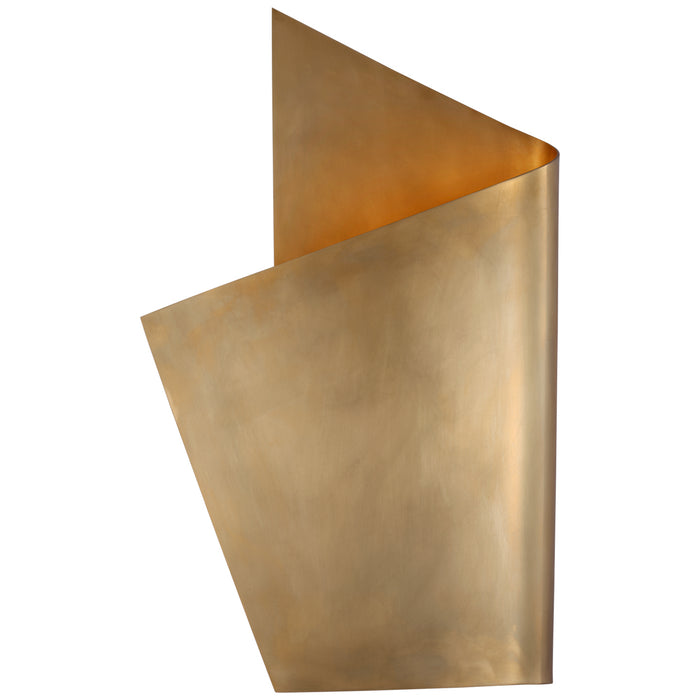 Visual Comfort Signature KW 2632AB LED Wall Sconce, Antique-Burnished Brass