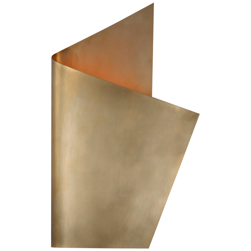 Visual Comfort Signature KW 2633AB LED Wall Sconce, Antique-Burnished Brass