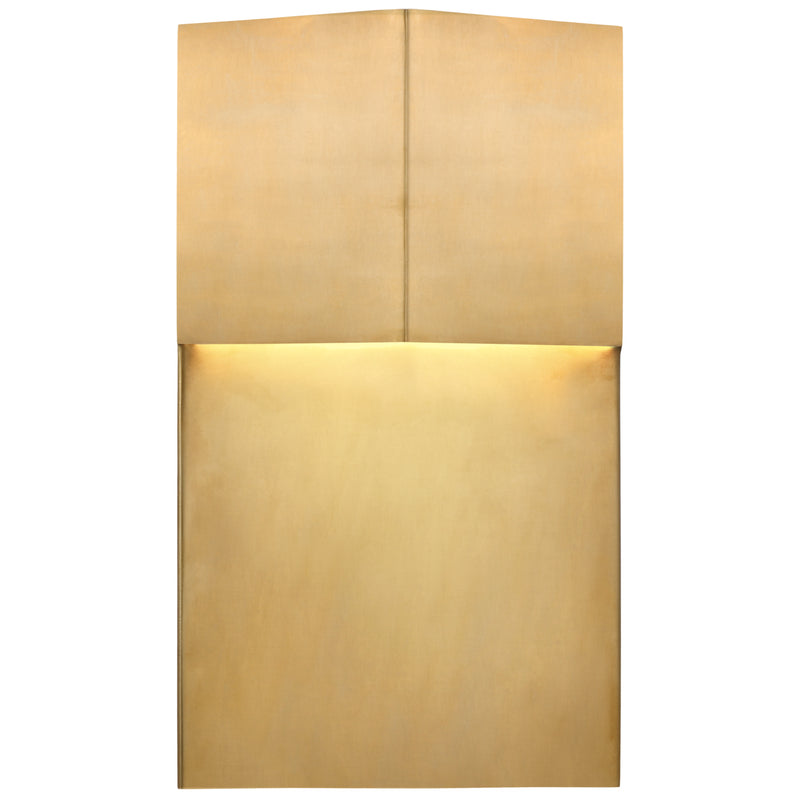 Visual Comfort Signature KW 2781AB LED Outdoor Wall Sconce, Antique-Burnished Brass