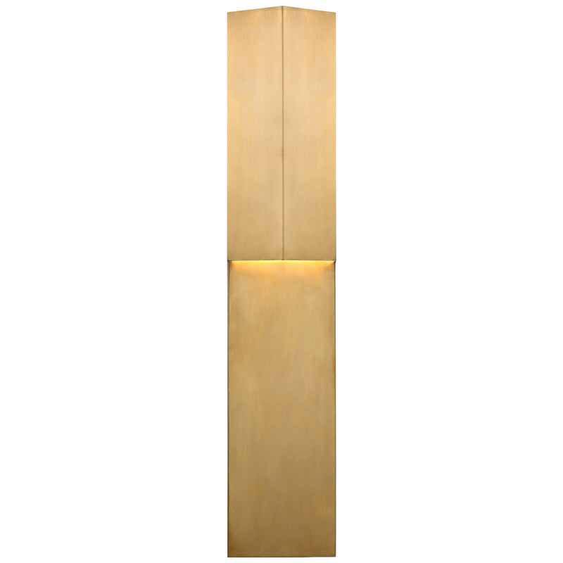 Visual Comfort Signature KW 2782AB LED Outdoor Wall Sconce, Antique-Burnished Brass
