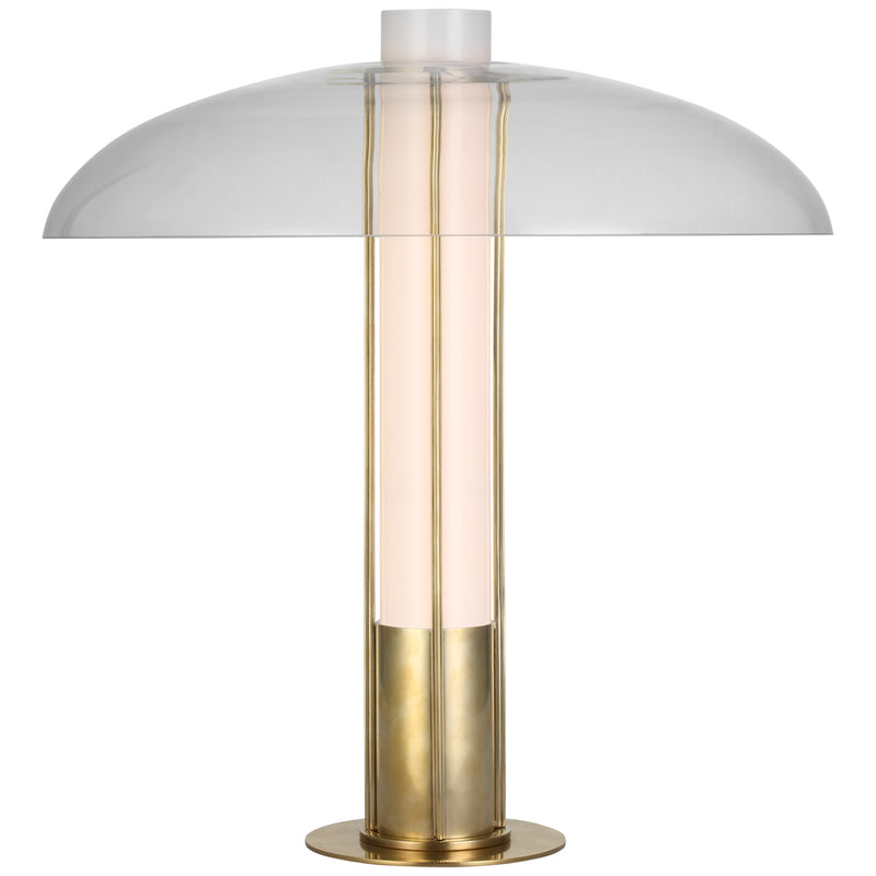 Visual Comfort Signature KW 3420AB-CG LED Table Lamp, Antique-Burnished Brass